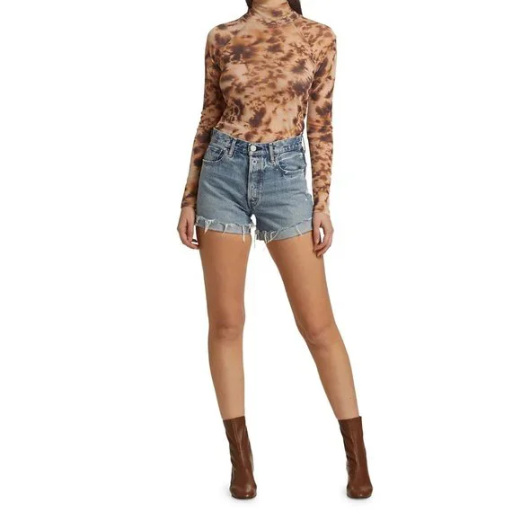 NEW Moussy Vintage Women's Size 28 (4-6) Upland Distressed Denim Shorts, NWT - Picture 5 of 7